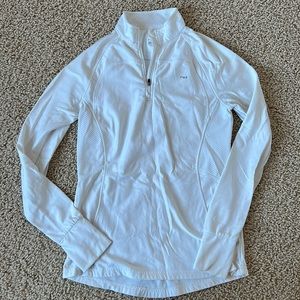 White HIND 1/4 zip